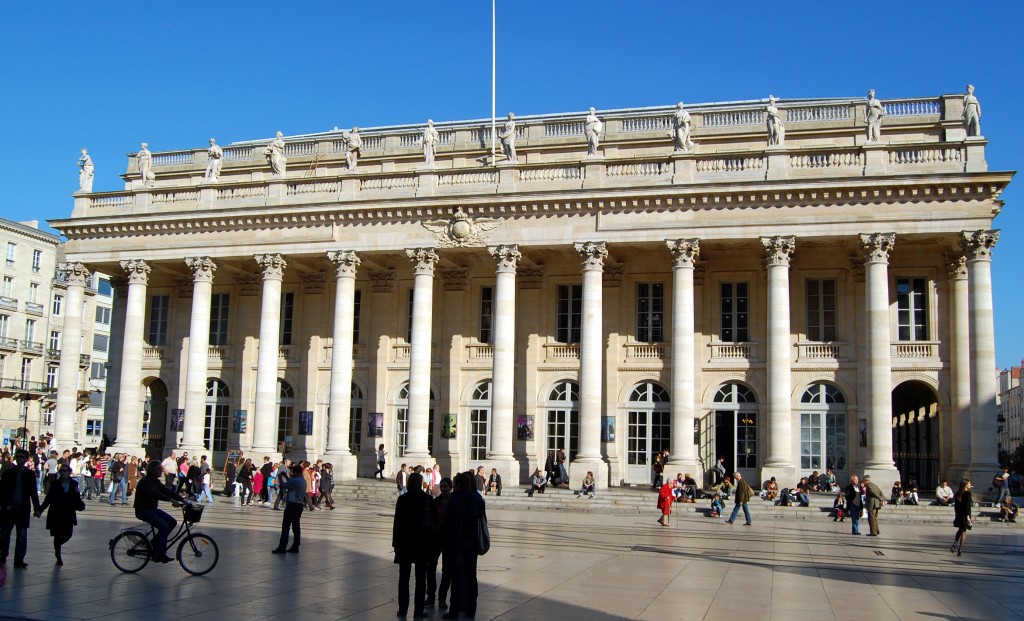 Le grand théâtre de Bordeaux.